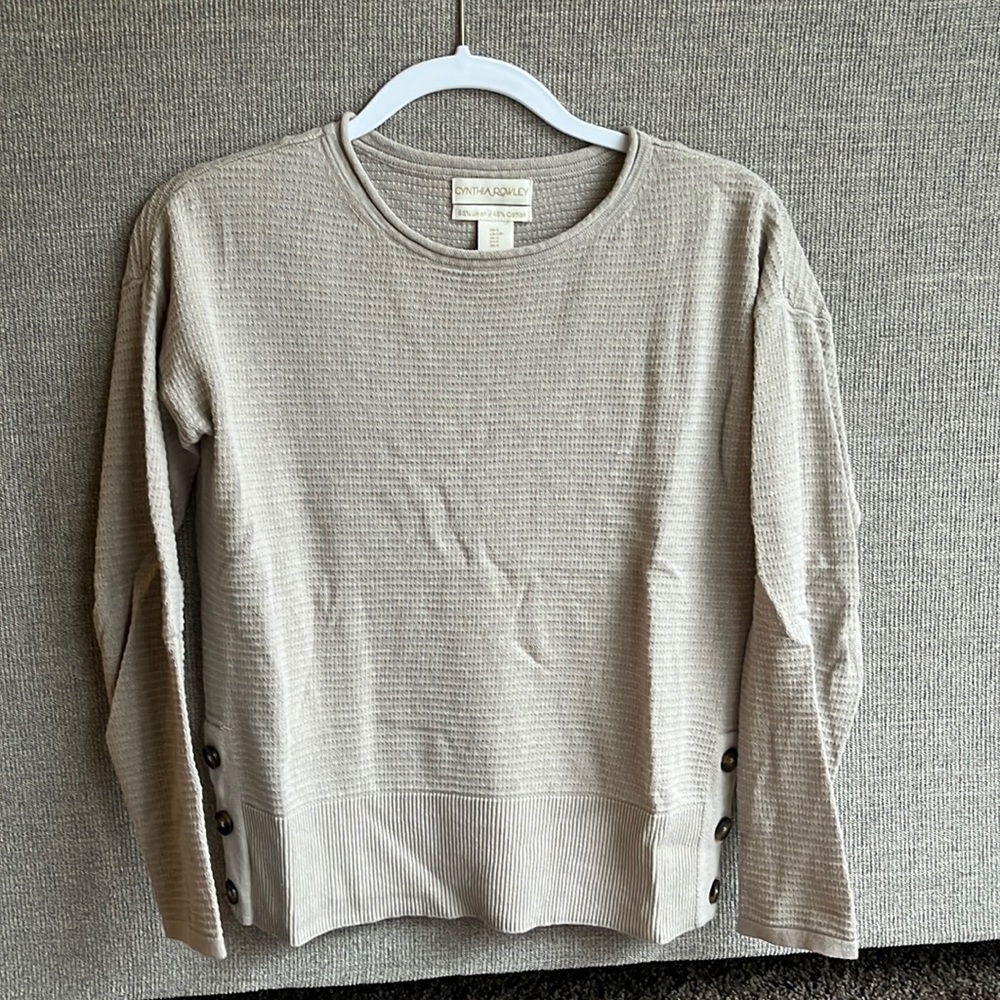 Cynthia Rowley Tan Light Weight Sweater Women’s S